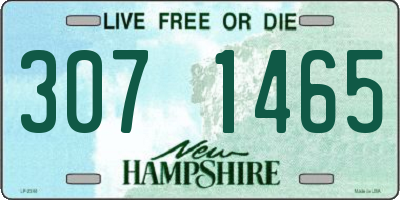 NH license plate 3071465