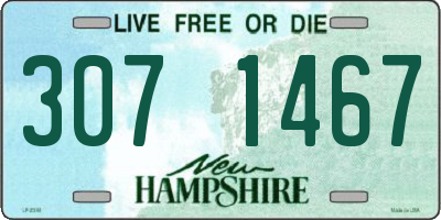 NH license plate 3071467