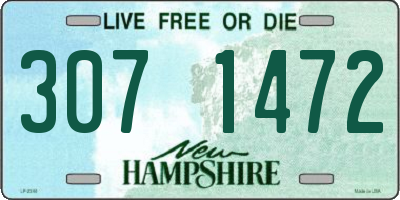 NH license plate 3071472