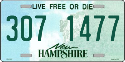 NH license plate 3071477