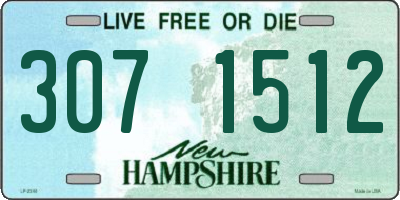 NH license plate 3071512