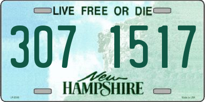 NH license plate 3071517