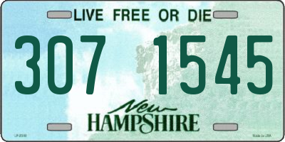 NH license plate 3071545