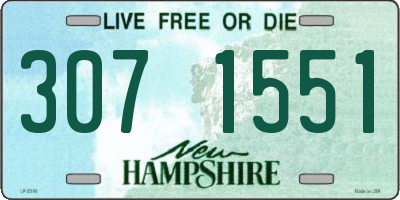 NH license plate 3071551