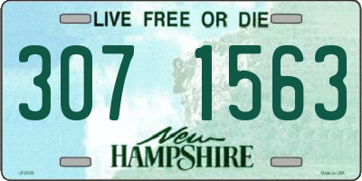NH license plate 3071563