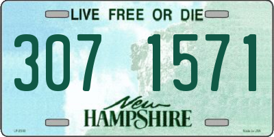 NH license plate 3071571