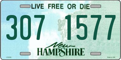 NH license plate 3071577