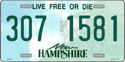 NH license plate 3071581