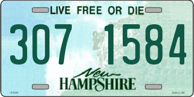 NH license plate 3071584