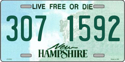 NH license plate 3071592