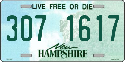 NH license plate 3071617