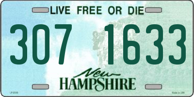 NH license plate 3071633
