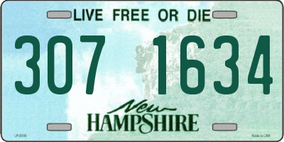 NH license plate 3071634