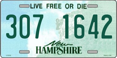 NH license plate 3071642