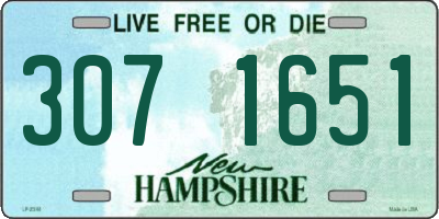 NH license plate 3071651