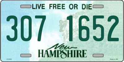 NH license plate 3071652