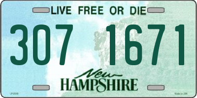 NH license plate 3071671
