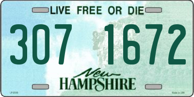 NH license plate 3071672