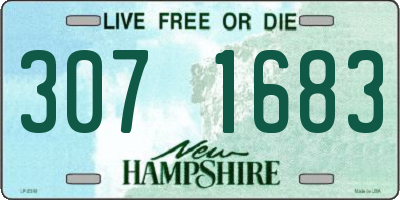 NH license plate 3071683