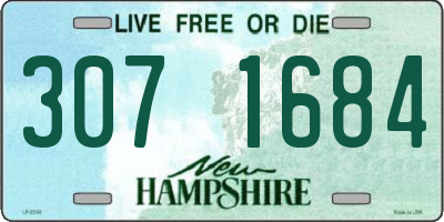 NH license plate 3071684