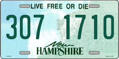 NH license plate 3071710