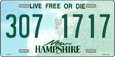 NH license plate 3071717