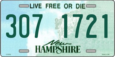 NH license plate 3071721