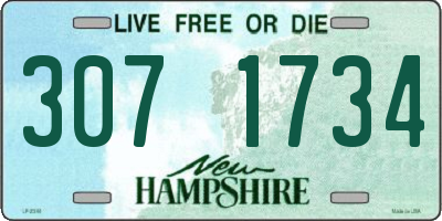 NH license plate 3071734