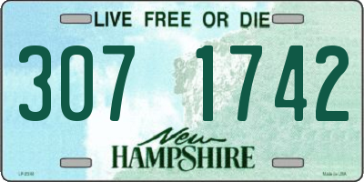 NH license plate 3071742