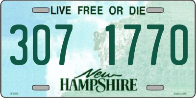 NH license plate 3071770