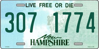 NH license plate 3071774