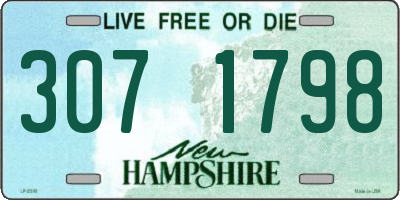 NH license plate 3071798