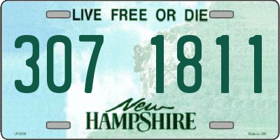 NH license plate 3071811