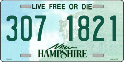 NH license plate 3071821
