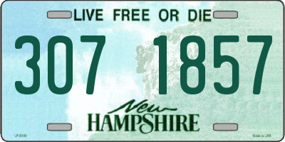 NH license plate 3071857