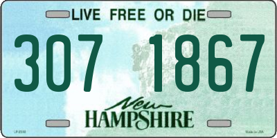 NH license plate 3071867