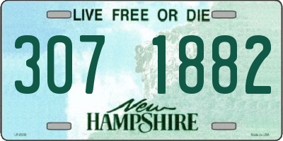 NH license plate 3071882