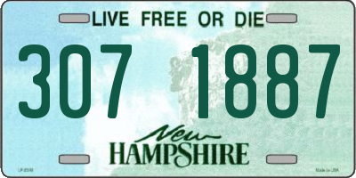 NH license plate 3071887