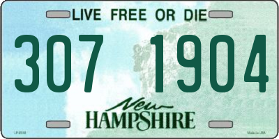 NH license plate 3071904