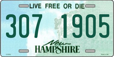 NH license plate 3071905