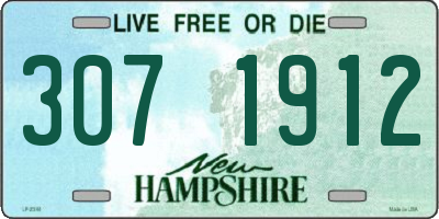 NH license plate 3071912
