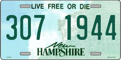 NH license plate 3071944