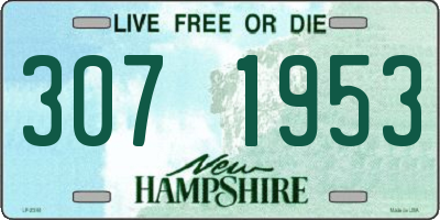 NH license plate 3071953