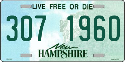 NH license plate 3071960