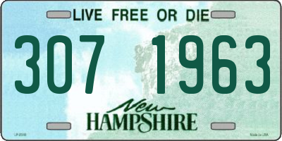 NH license plate 3071963