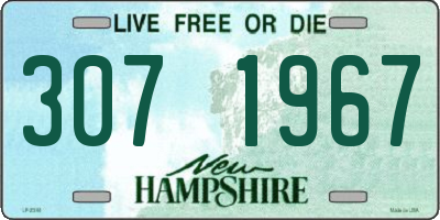 NH license plate 3071967