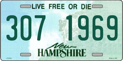 NH license plate 3071969
