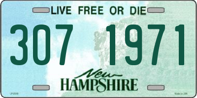 NH license plate 3071971
