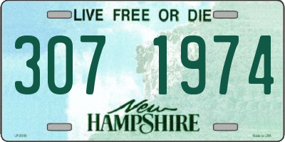 NH license plate 3071974