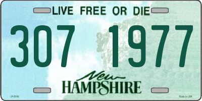 NH license plate 3071977